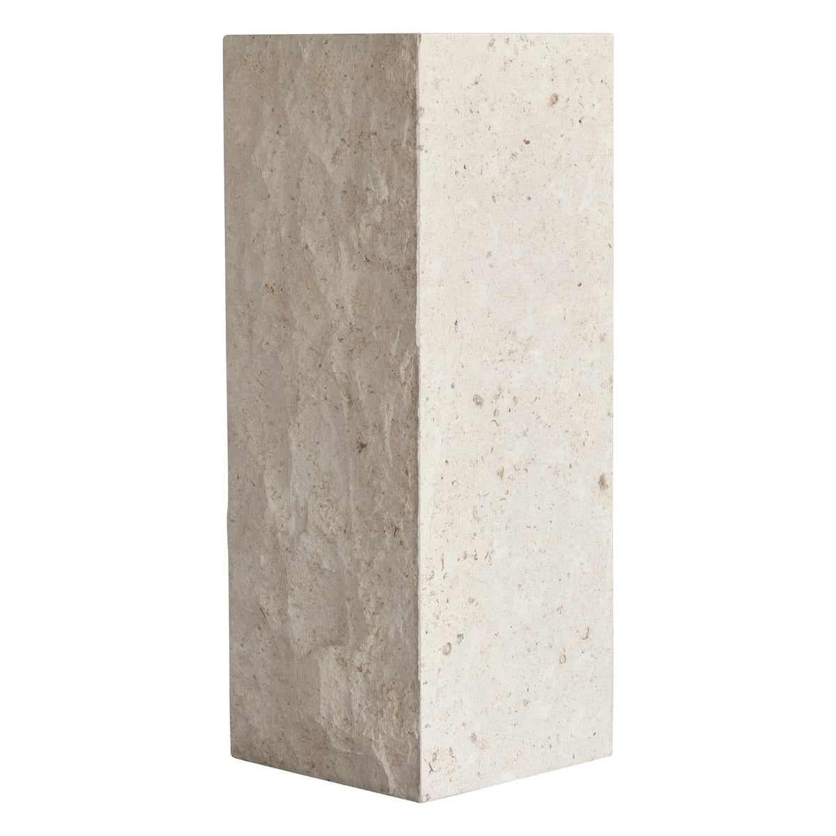 Piédestal en Béton Architectural avec Détail en Relief Sculpté pour Salon ou Bureau