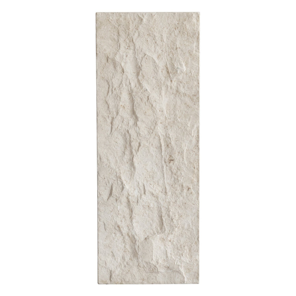 Piédestal en Béton Architectural avec Détail en Relief Sculpté pour Salon ou Bureau