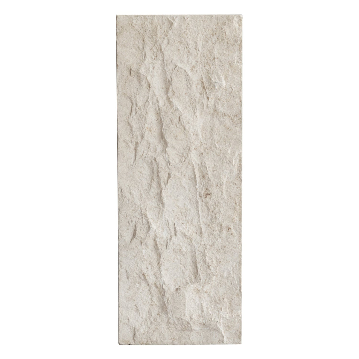 Piédestal en Béton Architectural avec Détail en Relief Sculpté pour Salon ou Bureau