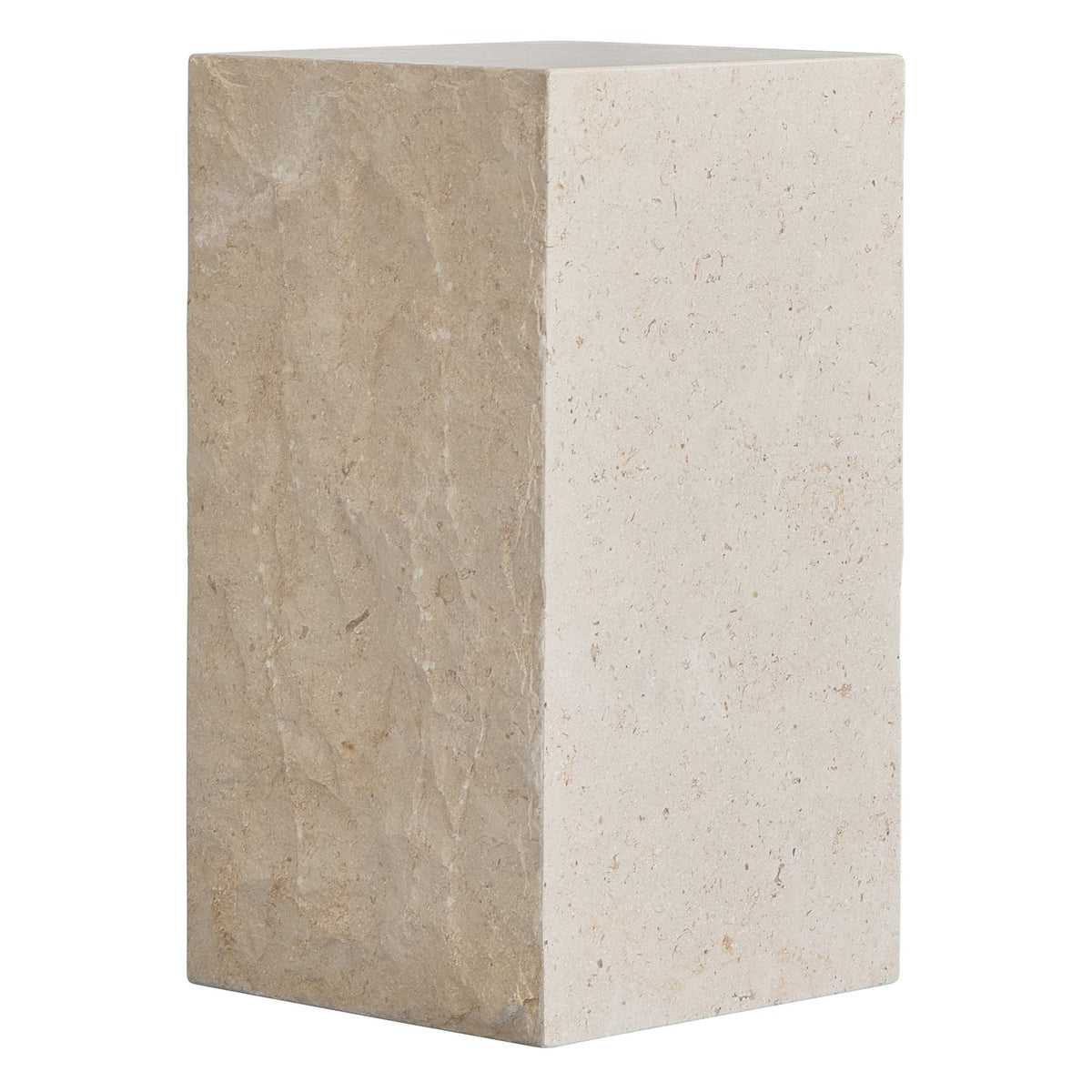 Piédestal en Béton Architectural avec Détail en Relief Sculpté pour Salon ou Bureau