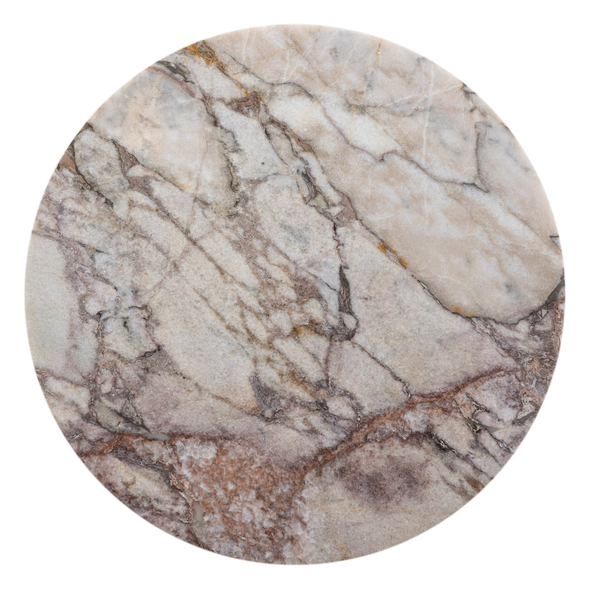 Table d'appoint contemporaine en marbre, forme ronde cylindrique, pour salon ou chambre