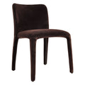 Chaise de salle à manger moderne en velours avec housse amovible et éclat doux pour salle à manger