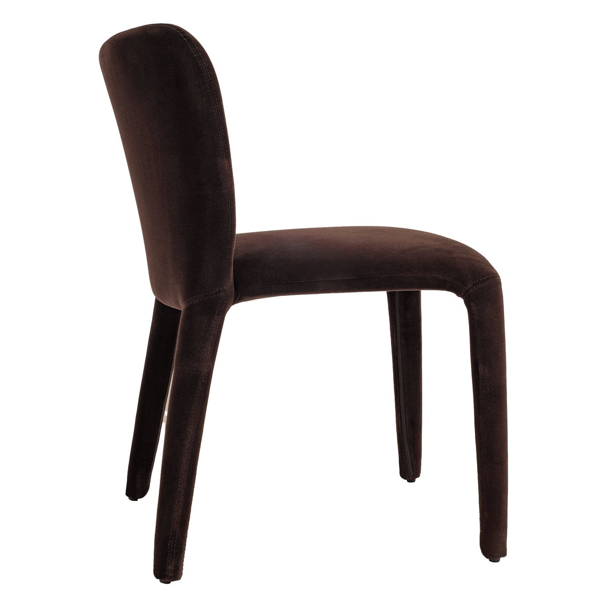Chaise de salle à manger moderne en velours avec housse amovible et éclat doux pour salle à manger