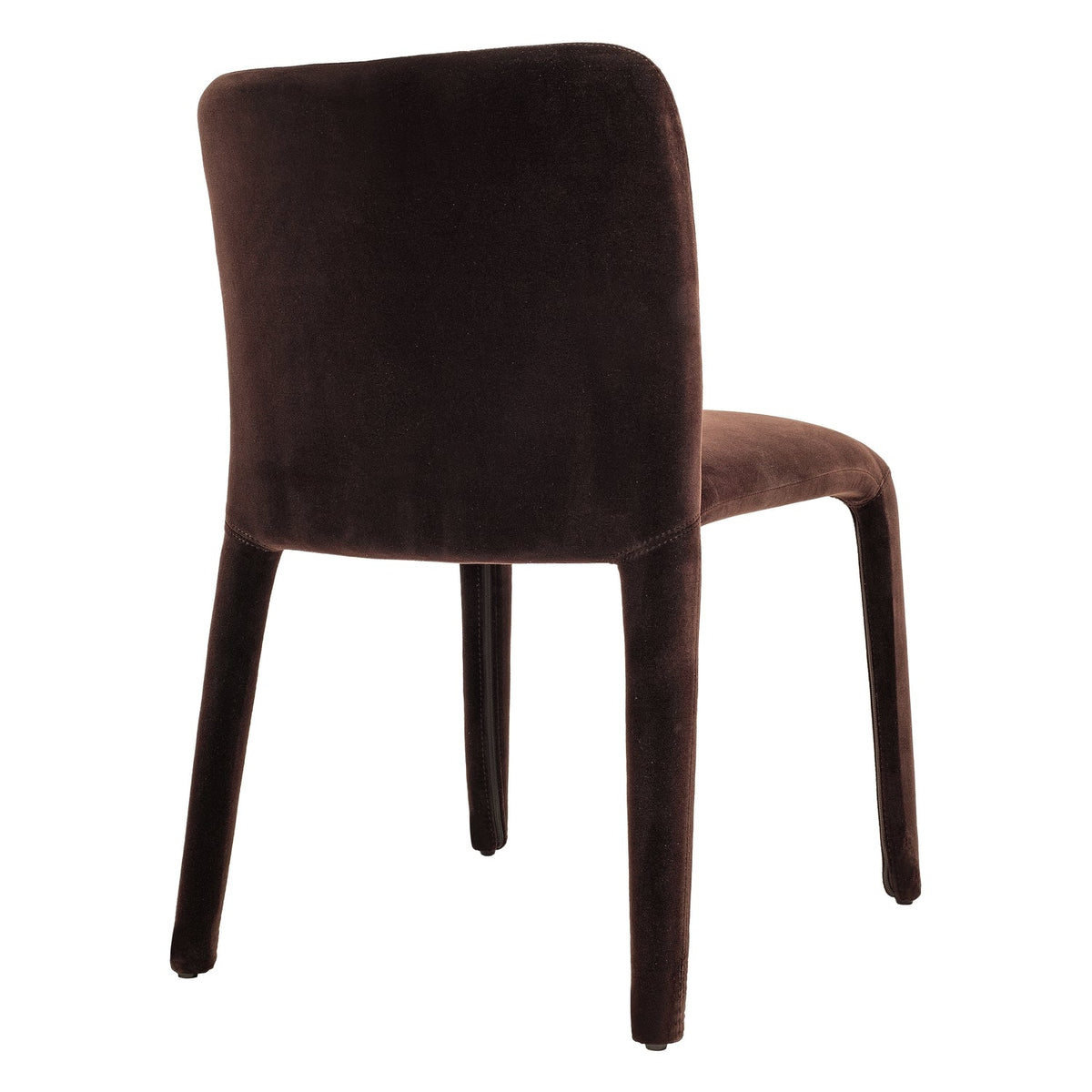 Chaise de salle à manger moderne en velours avec housse amovible et éclat doux pour salle à manger