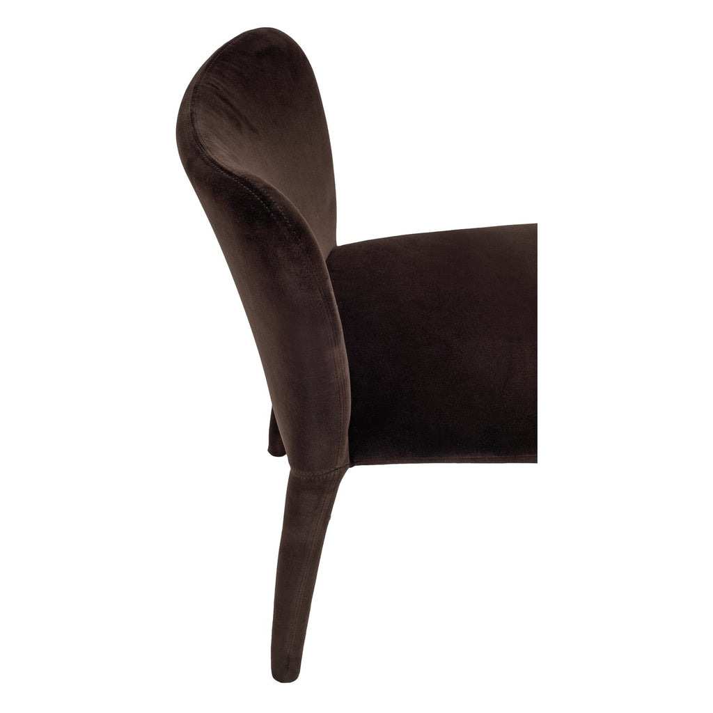 Chaise de salle à manger moderne en velours avec housse amovible et éclat doux pour salle à manger