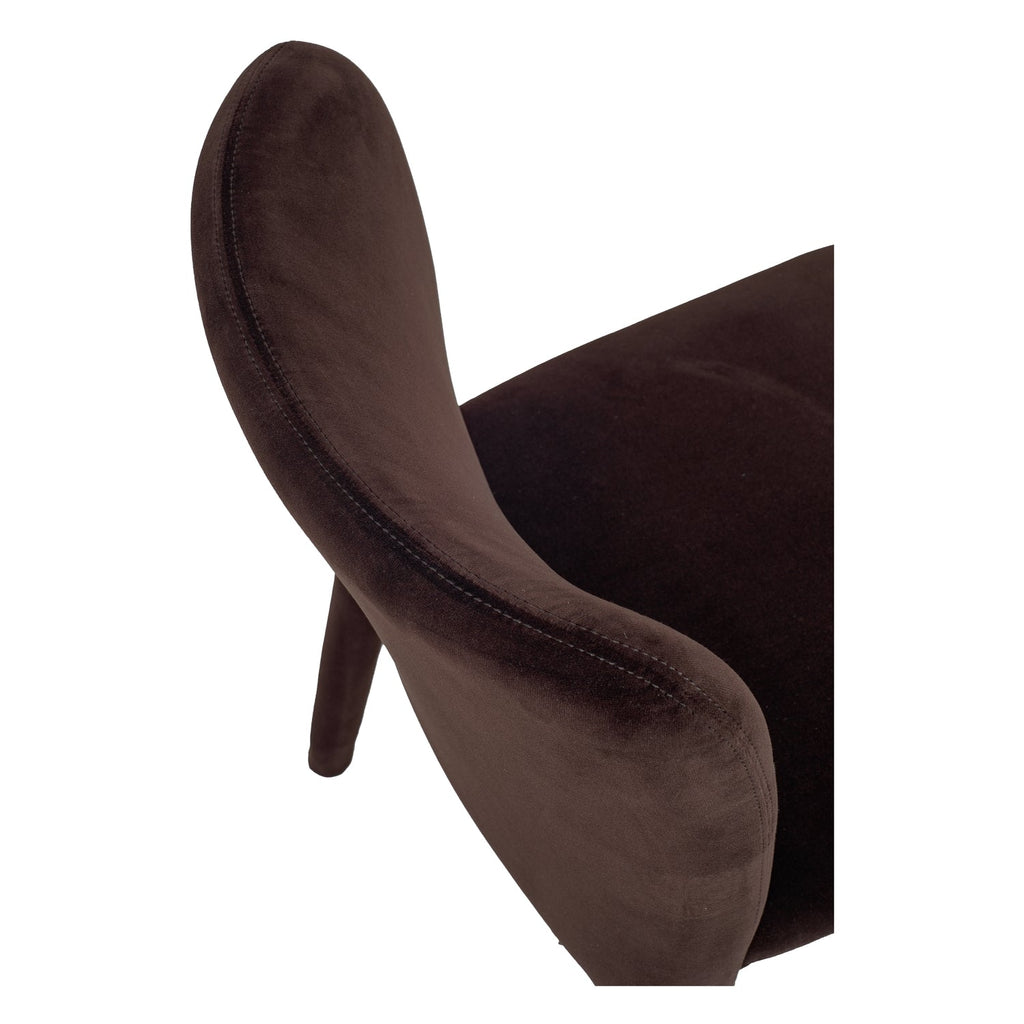 Chaise de salle à manger moderne en velours avec housse amovible et éclat doux pour salle à manger