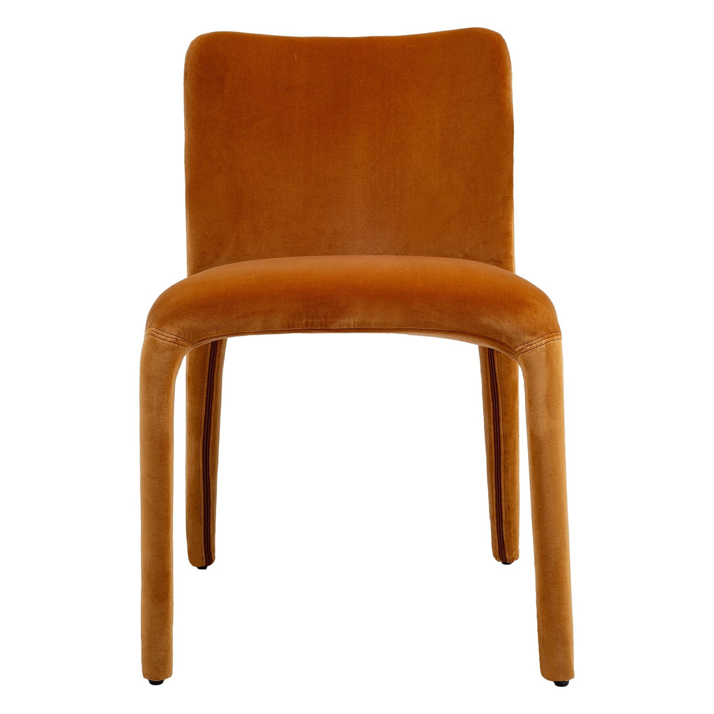 Chaise de salle à manger moderne en velours avec housse amovible et éclat doux pour salle à manger