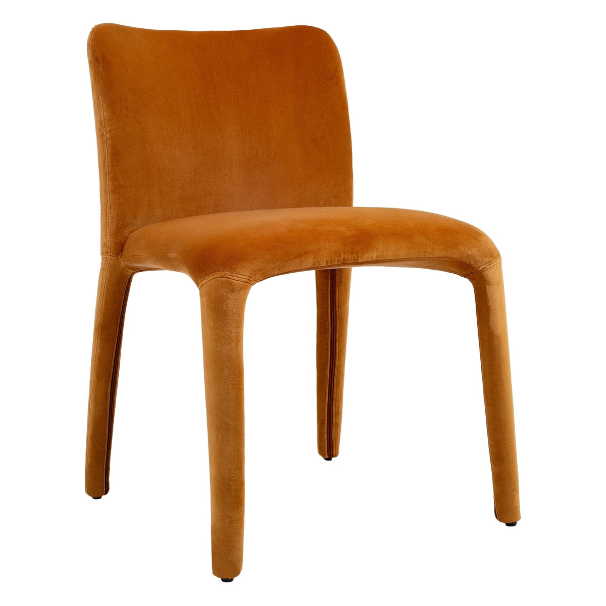 Chaise de salle à manger moderne en velours avec housse amovible et éclat doux pour salle à manger