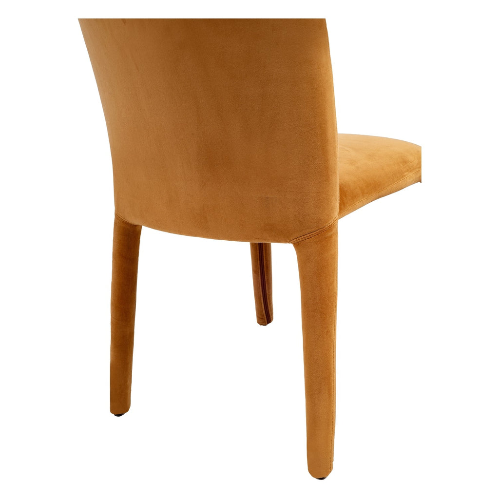 Chaise de salle à manger moderne en velours avec housse amovible et éclat doux pour salle à manger