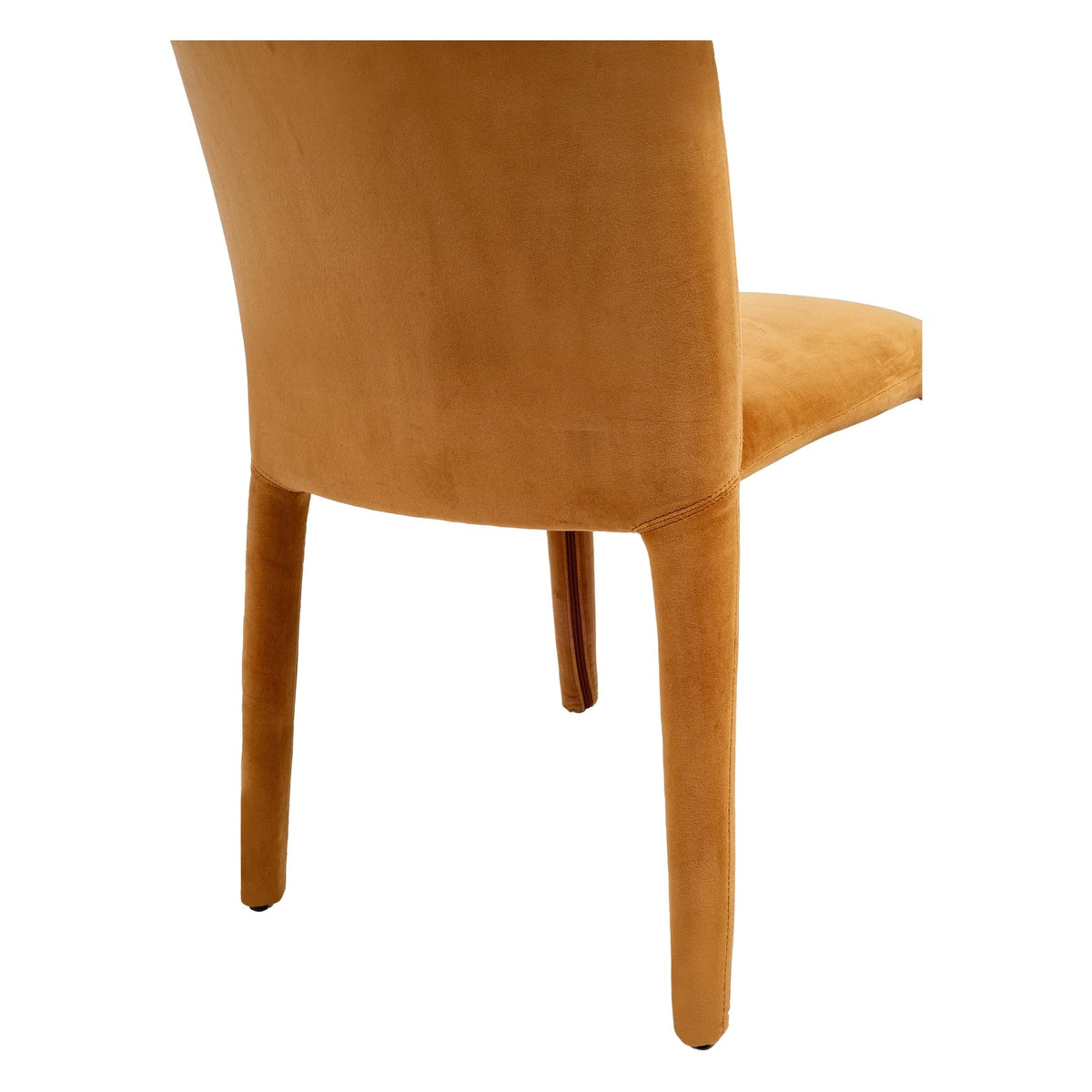 Chaise de salle à manger moderne en velours avec housse amovible et éclat doux pour salle à manger