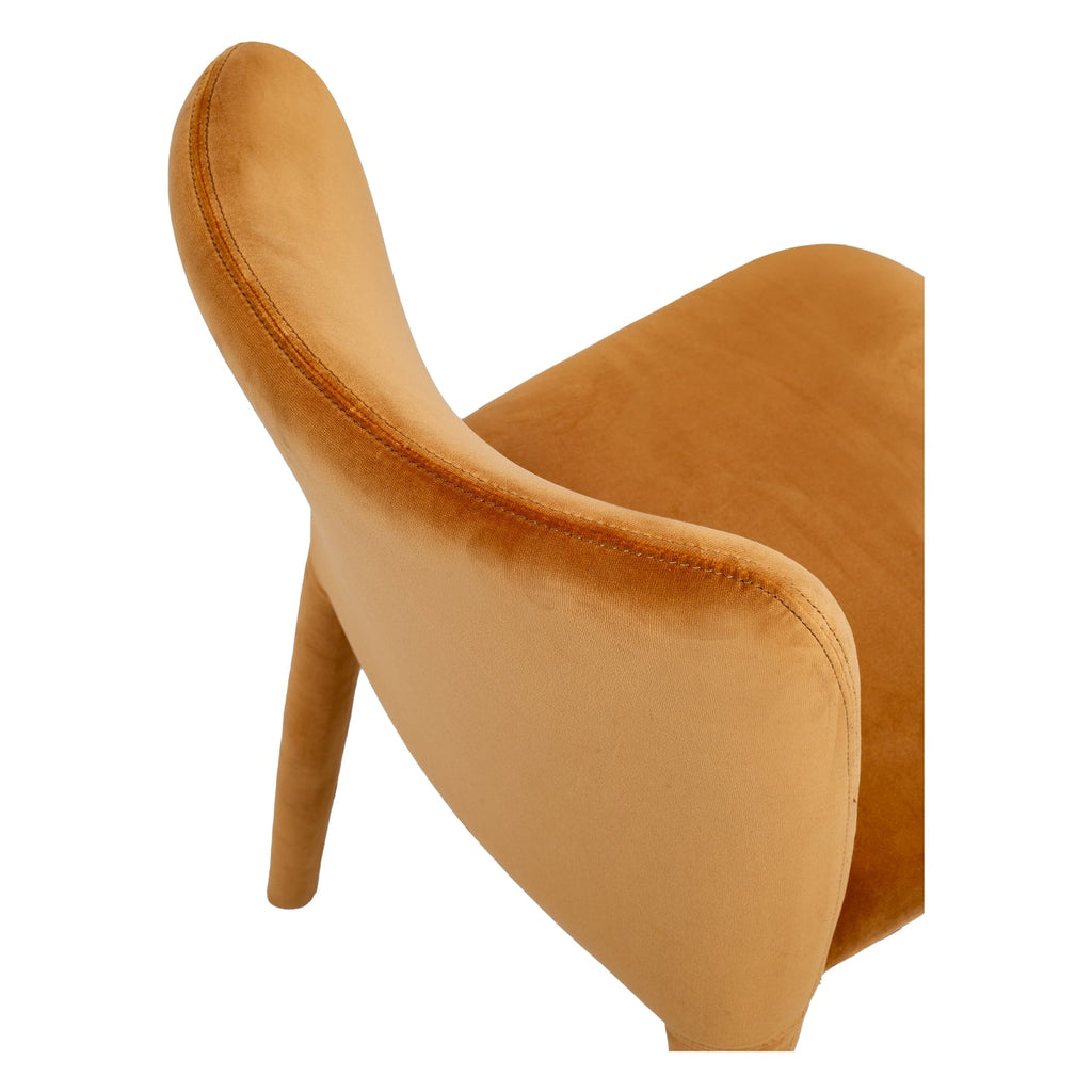 Chaise de salle à manger moderne en velours avec housse amovible et éclat doux pour salle à manger