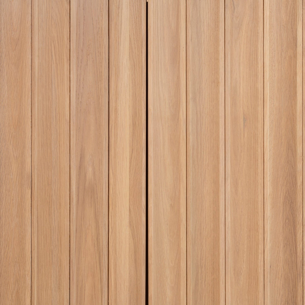 Bahut moderne en bois avec portes sans raccords et pieds réglables pour salon ou salle à manger
