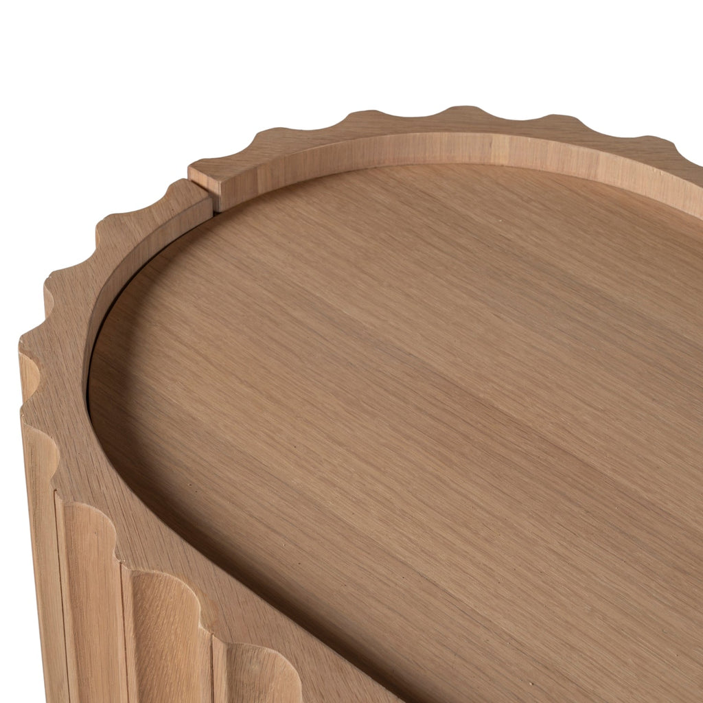 Bahut moderne en bois avec portes sans raccords et pieds réglables pour salon ou salle à manger