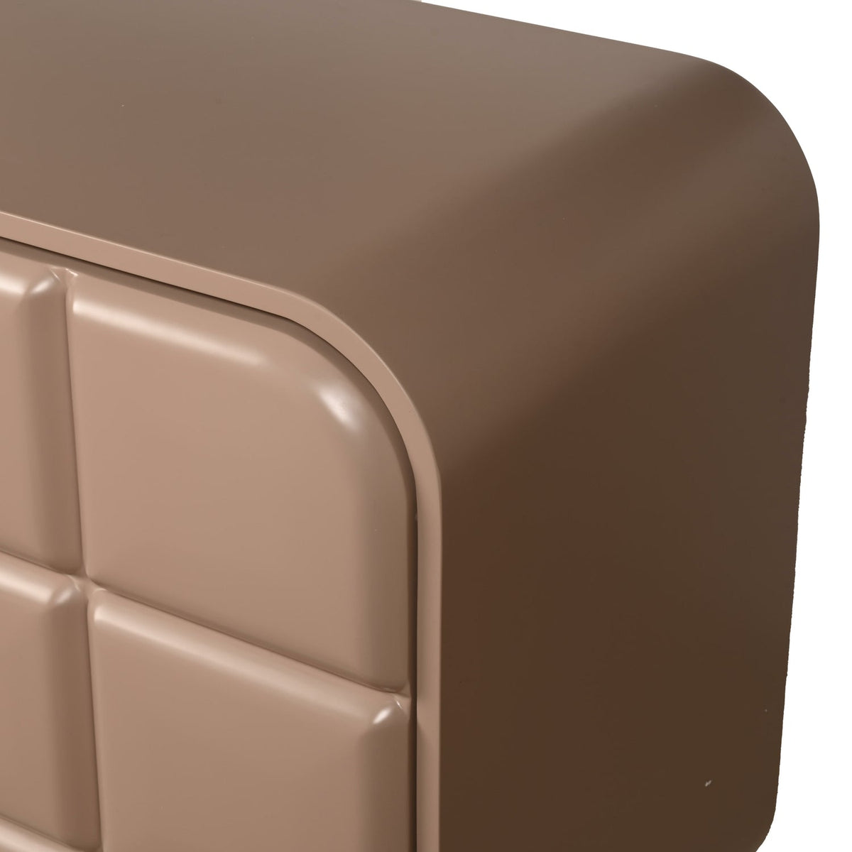 Bahut contemporain en bois 4 portes avec grain naturel et rangements mixtes pour salle à manger ou couloir
