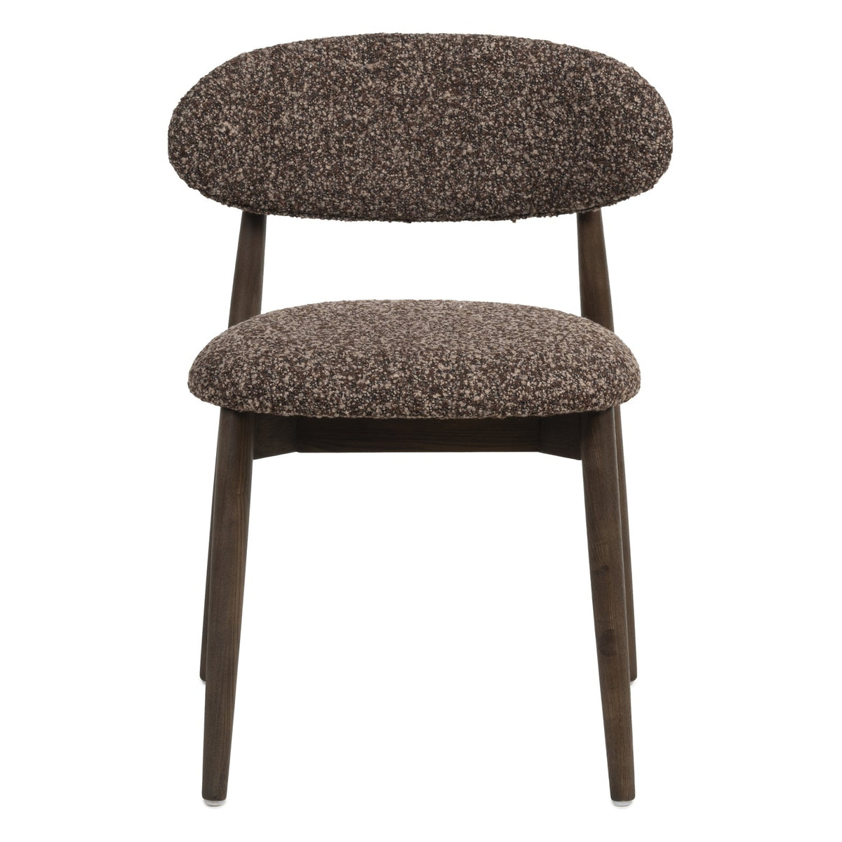 Chaise de salle à manger classique en bois massif avec assise rembourrée et silhouette raffinée