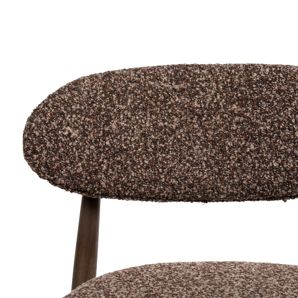 Chaise de salle à manger classique en bois massif avec assise rembourrée et silhouette raffinée