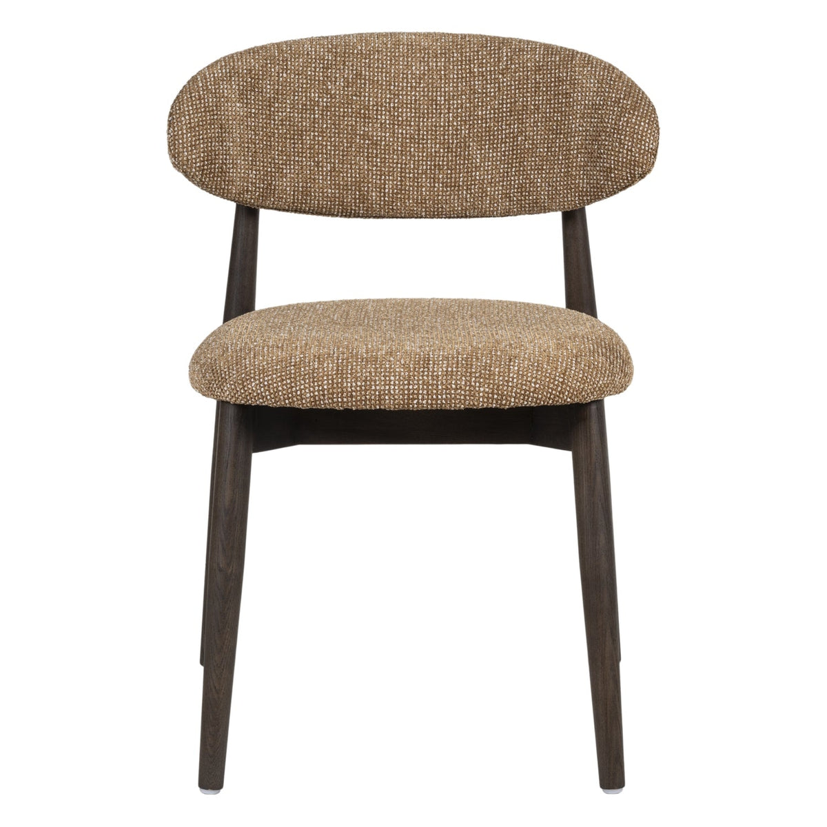 Chaise de salle à manger classique en bois massif avec assise rembourrée et silhouette raffinée