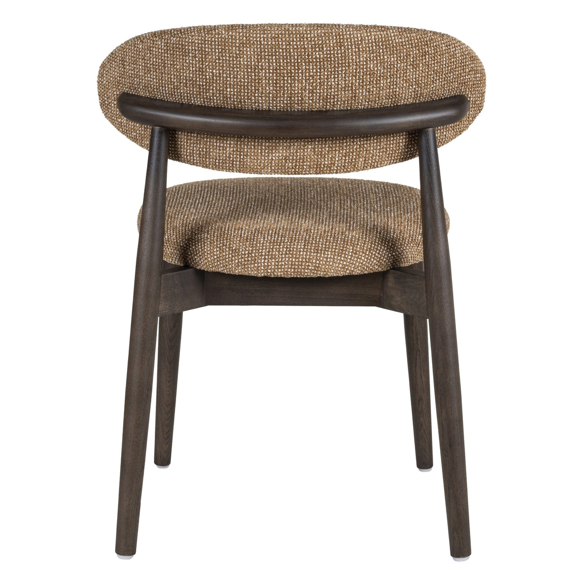 Chaise de salle à manger classique en bois massif avec assise rembourrée et silhouette raffinée