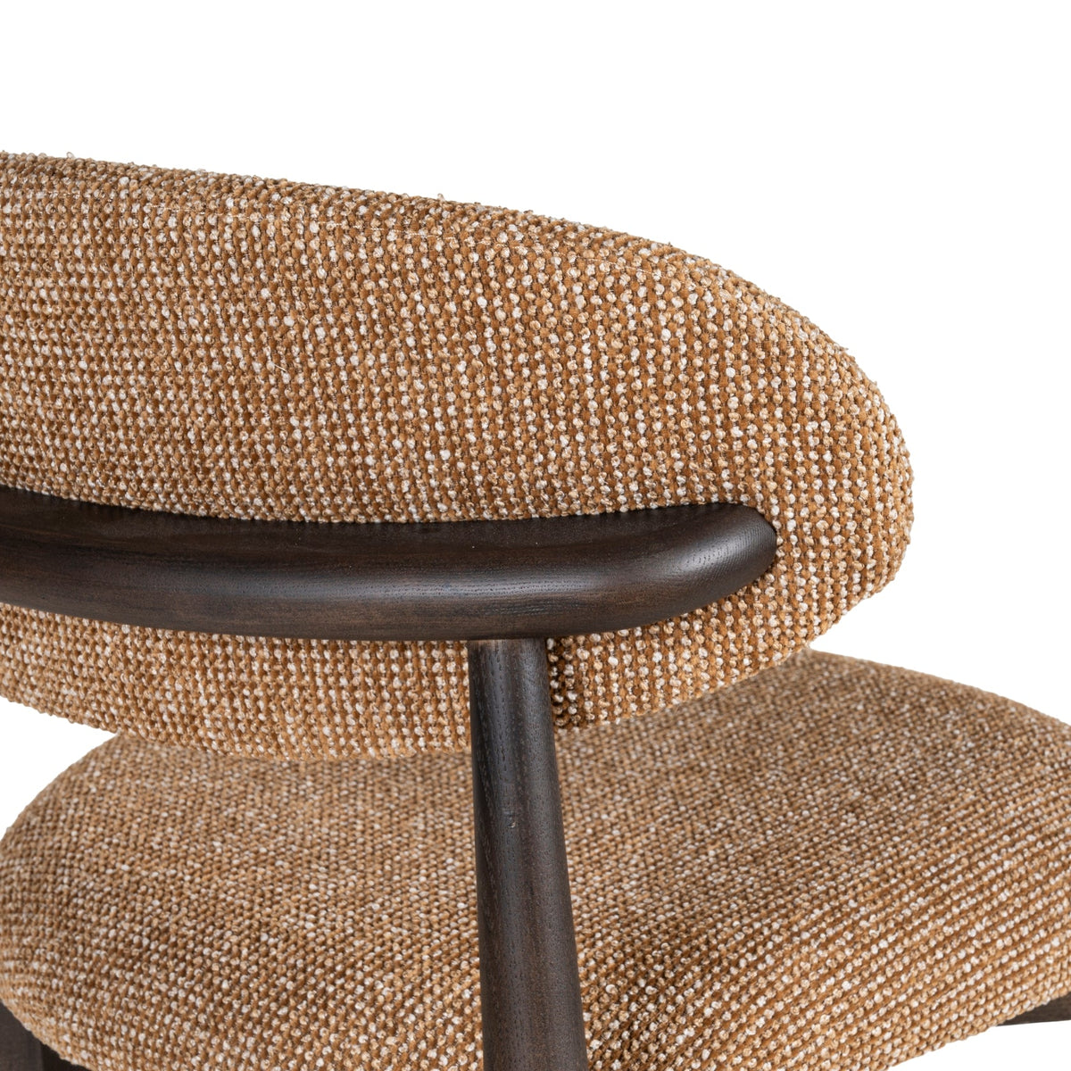 Chaise de salle à manger classique en bois massif avec assise rembourrée et silhouette raffinée
