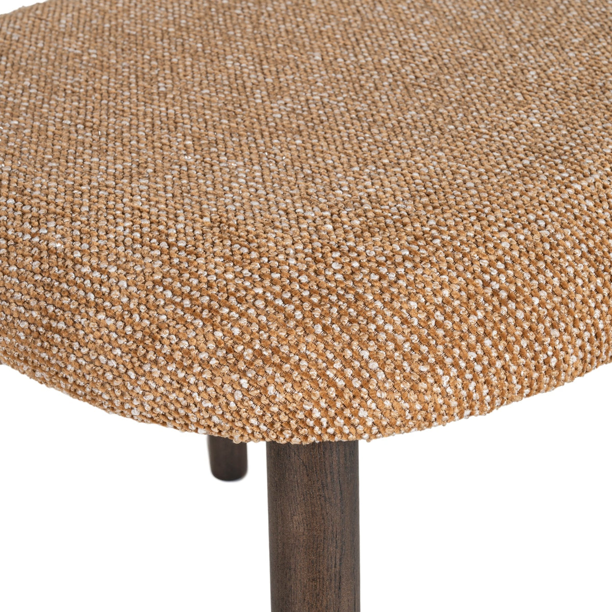 Chaise de salle à manger classique en bois massif avec assise rembourrée et silhouette raffinée